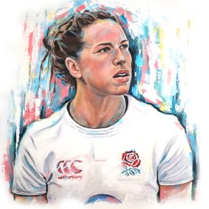 Emily Scarratt Rugby Print