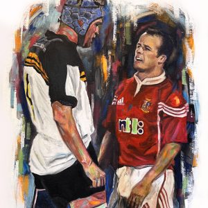 Austin Healey and Justin Harrison ACT Brumbies v Lions 2001